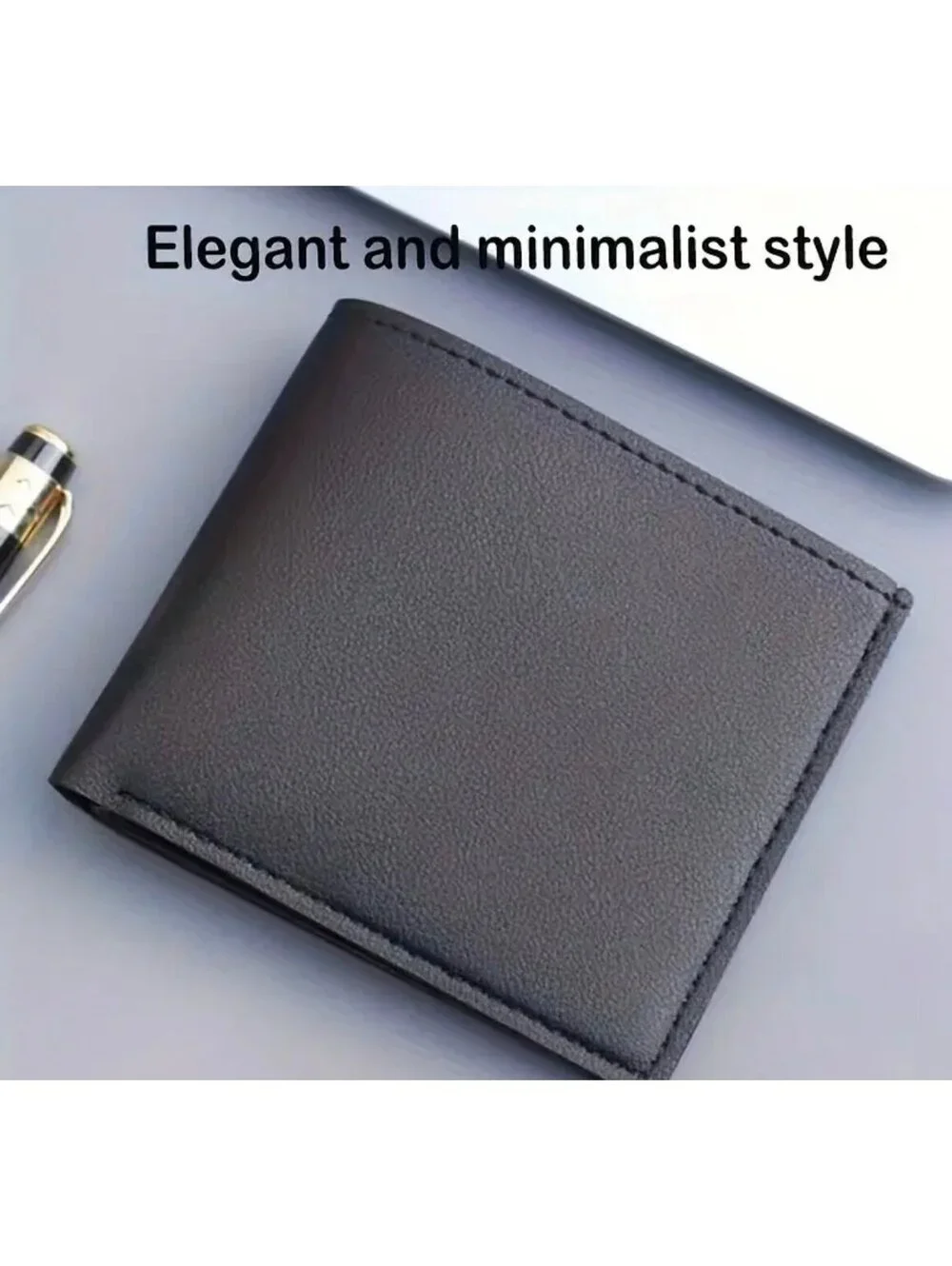 New - Simple & Stylish Faux Leather Wallet with Multiple Card Slots